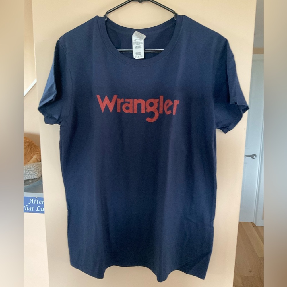 Gildan Wrangler T-shirt. Blue . XL . New